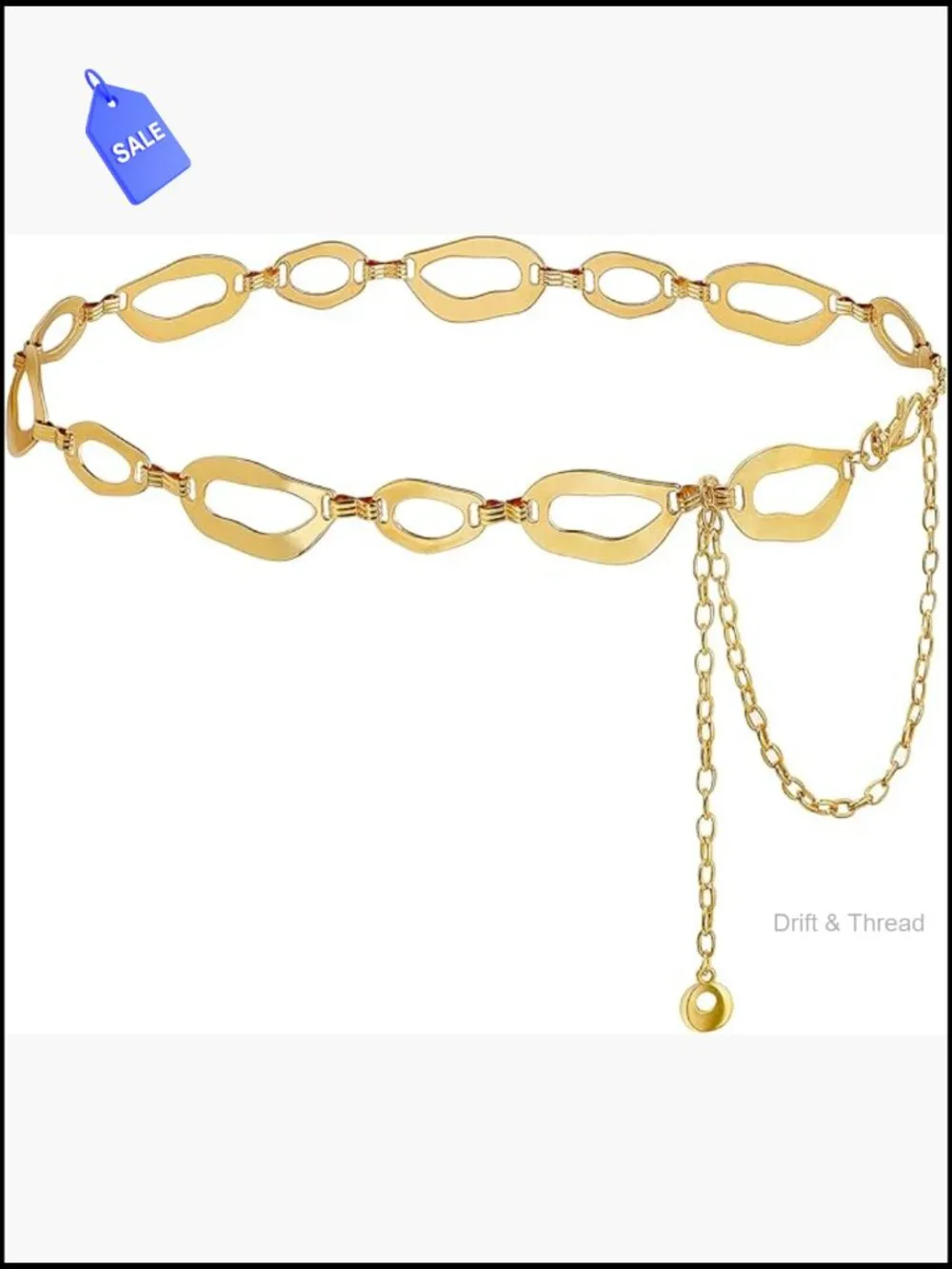 Chunky Waist Chain Belt for Dresses Ladies Curb Link